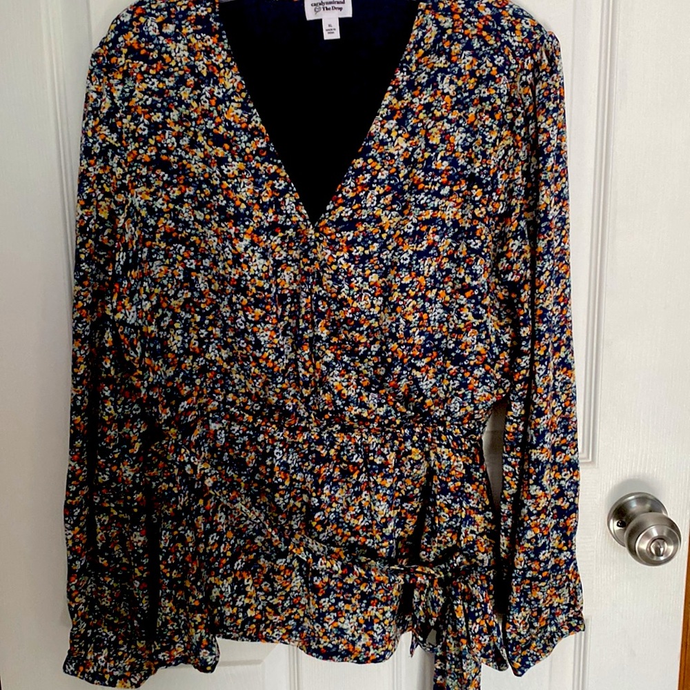 Caralyn Mirand Amazon The Drop Floral Wrap Top XL